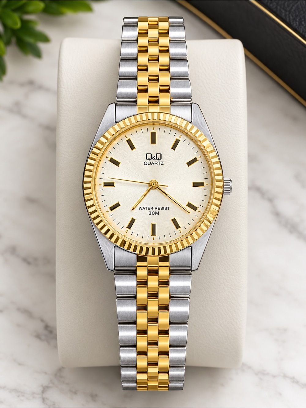 Two-Tone Gold & Silver Men’s Quartz Watch